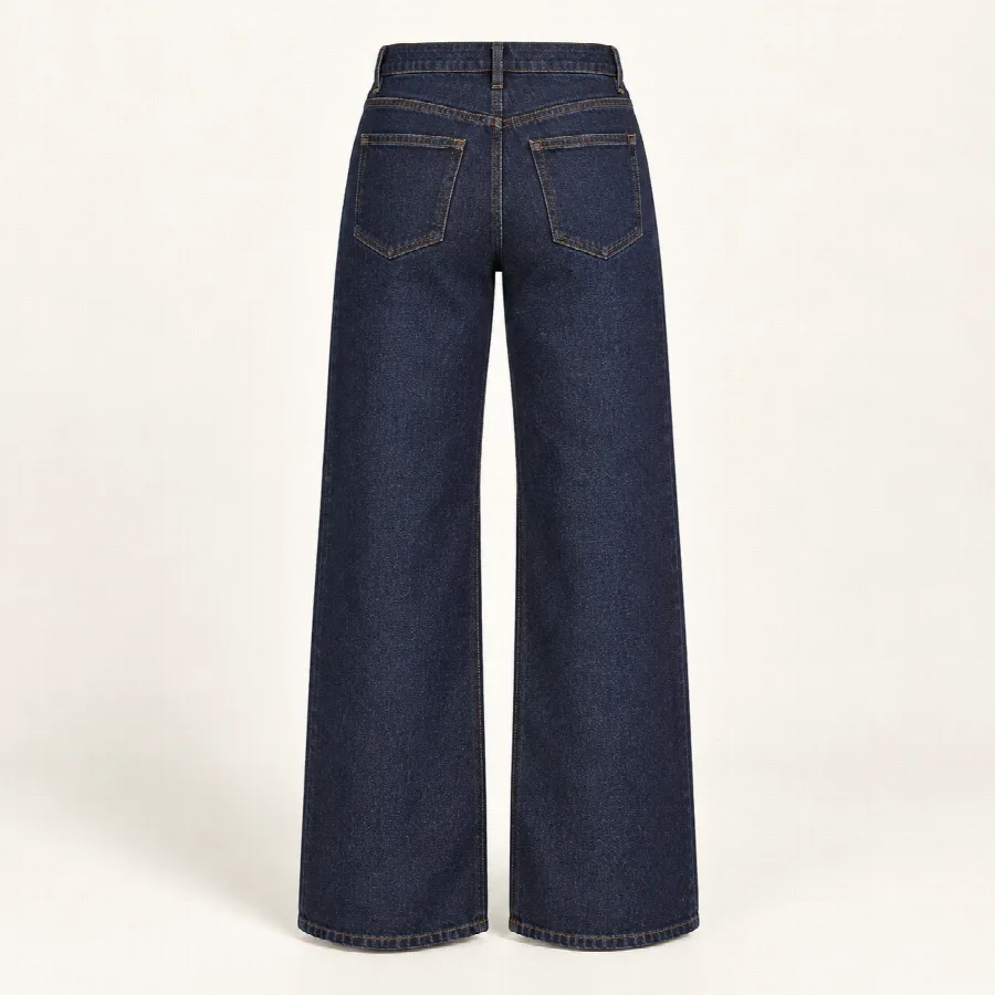 Dark Wash High-Rise Wide-Leg Jeans — photo 2 of 2