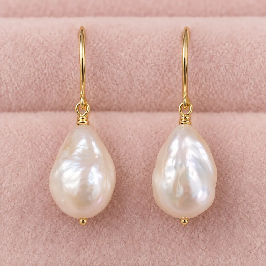 Baroque Pearl Drop Earrings