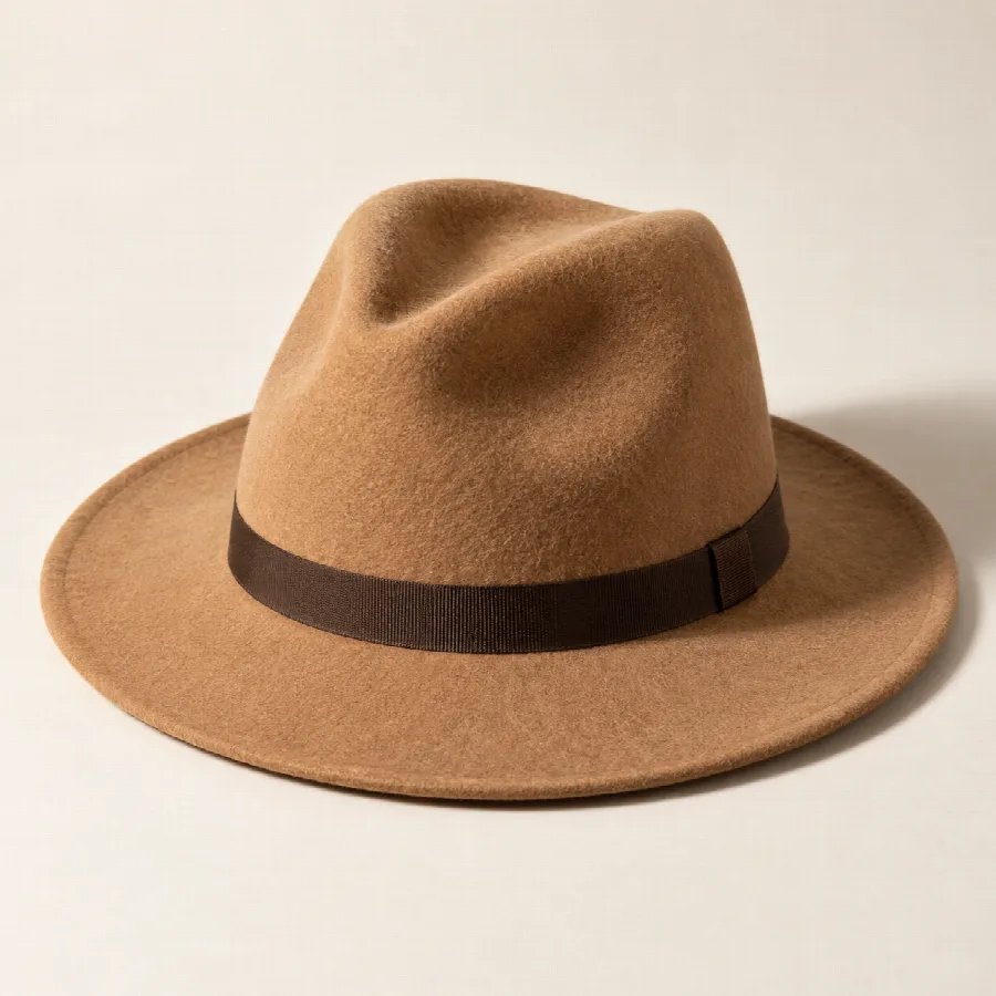 Camel Felt Fedora