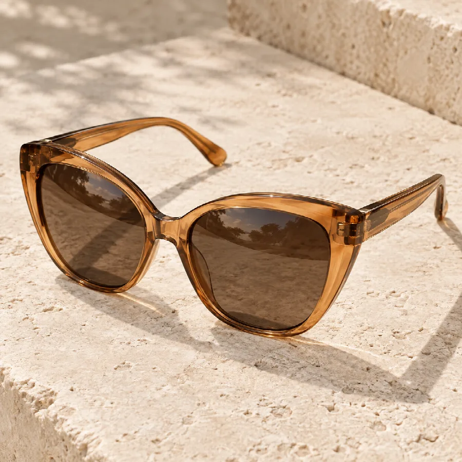 Amber Cat-Eye Sunglasses